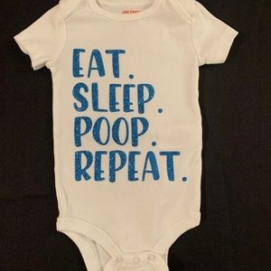 Eat.Sleep.Poop.Repeat Onesie 18m-24m